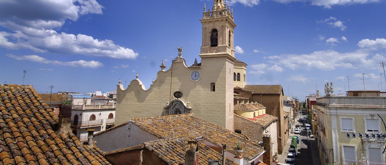 Una imagen de parte del casco histórico, junto a la iglesia Asunción de Nuestra Señora.