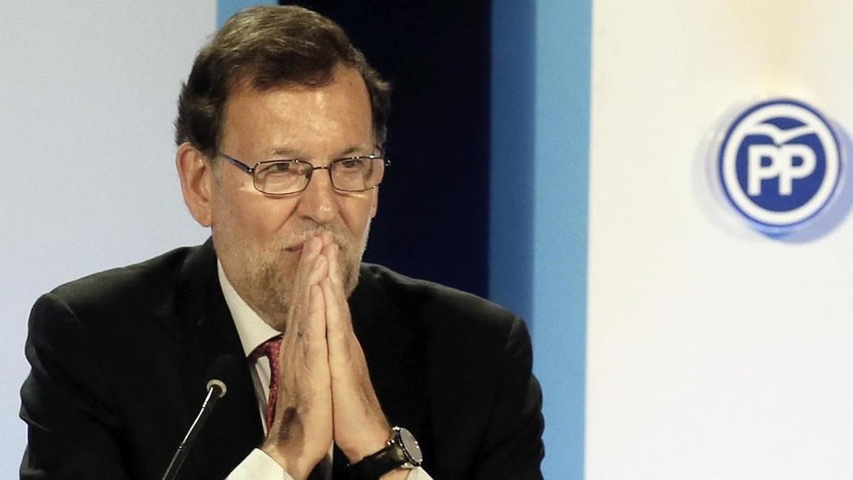 Mariano Rajoy, durante un acto con el Partido Popular