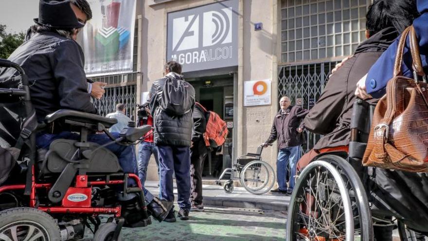 Avanzar denunció semanas atrás la falta de accesibilidad del Àgora