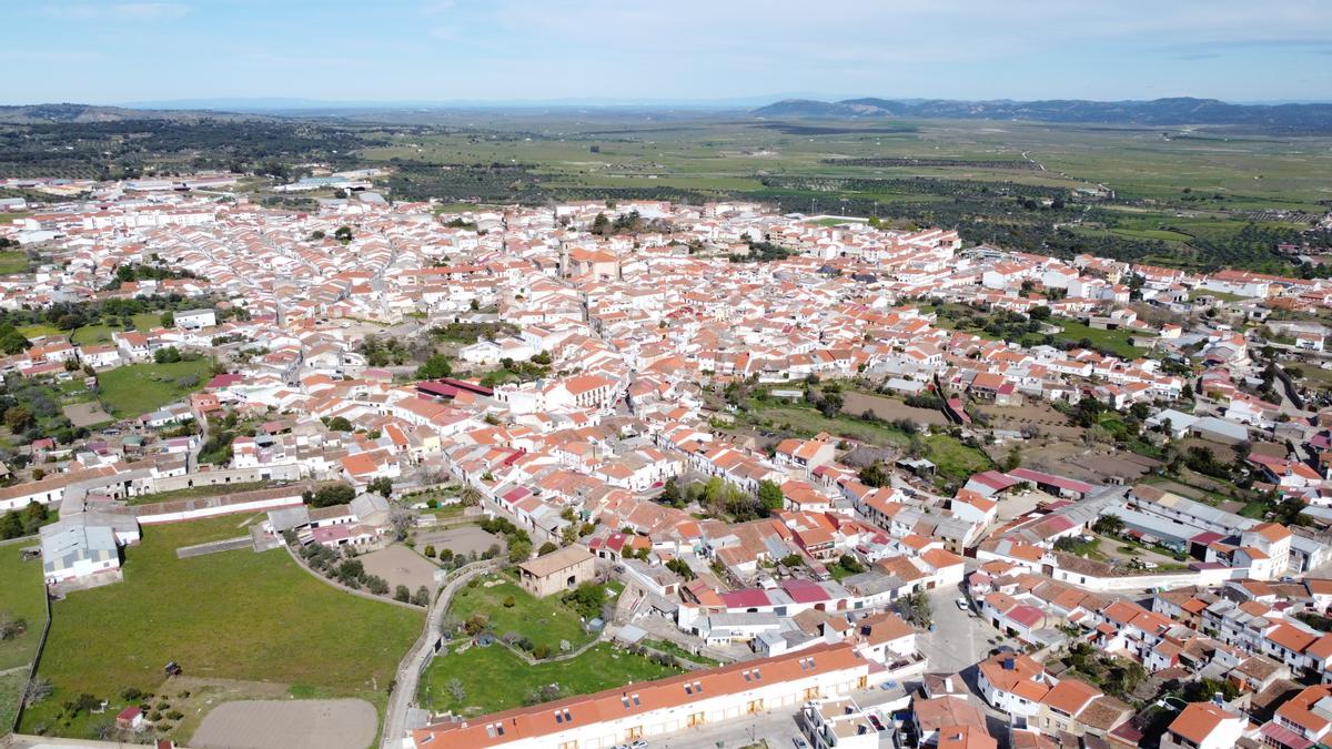 Panorámica de San Vicente de Alcántara que ha aprobado su Plan General de Urbanismo.