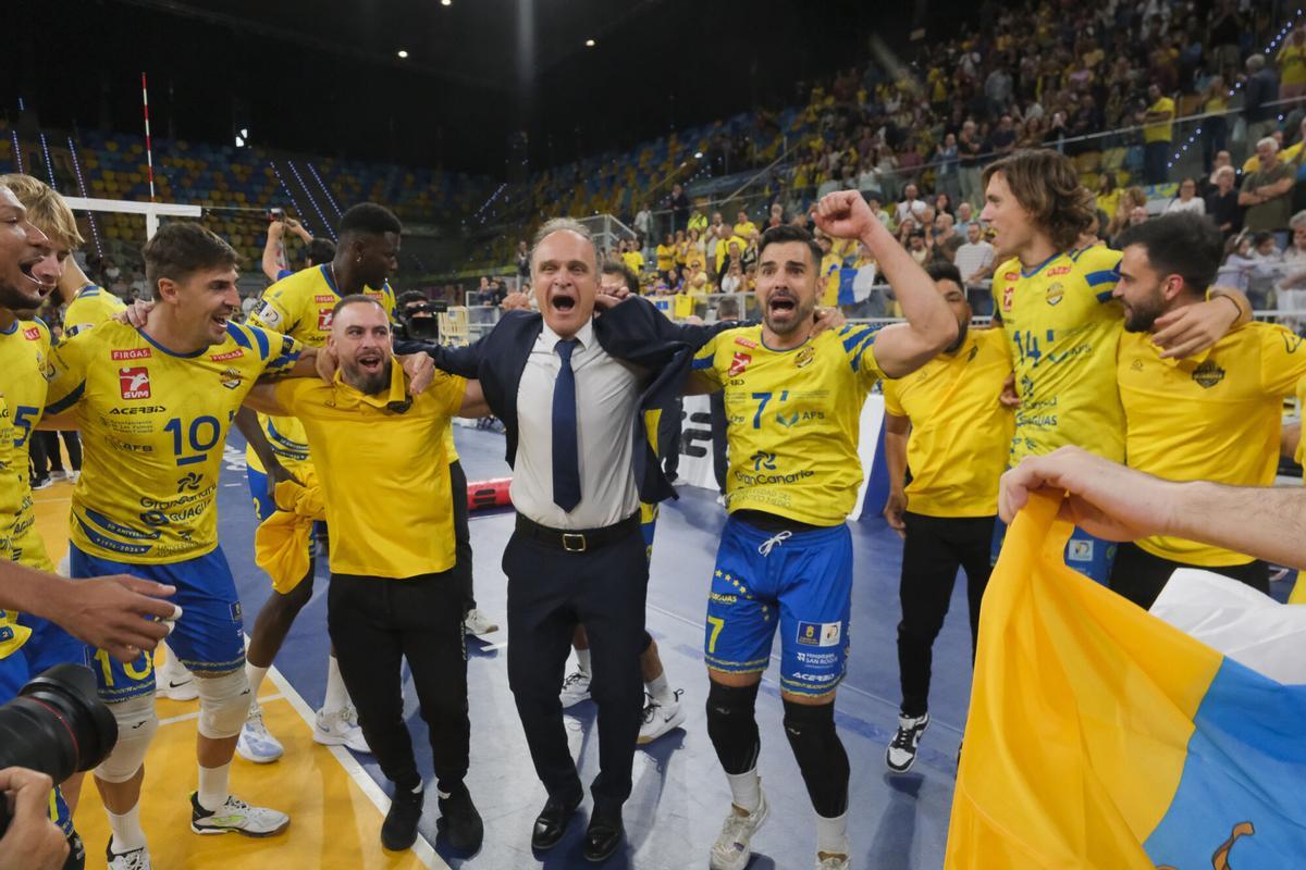 15-05-2026 LAS PALMAS DE GRAN CANARIA. CV Guaguas # CV Melilla, segundo partido de la final de la Superliga de voleibol  | 15/05/2026 | Fotógrafo: Andrés Cruz