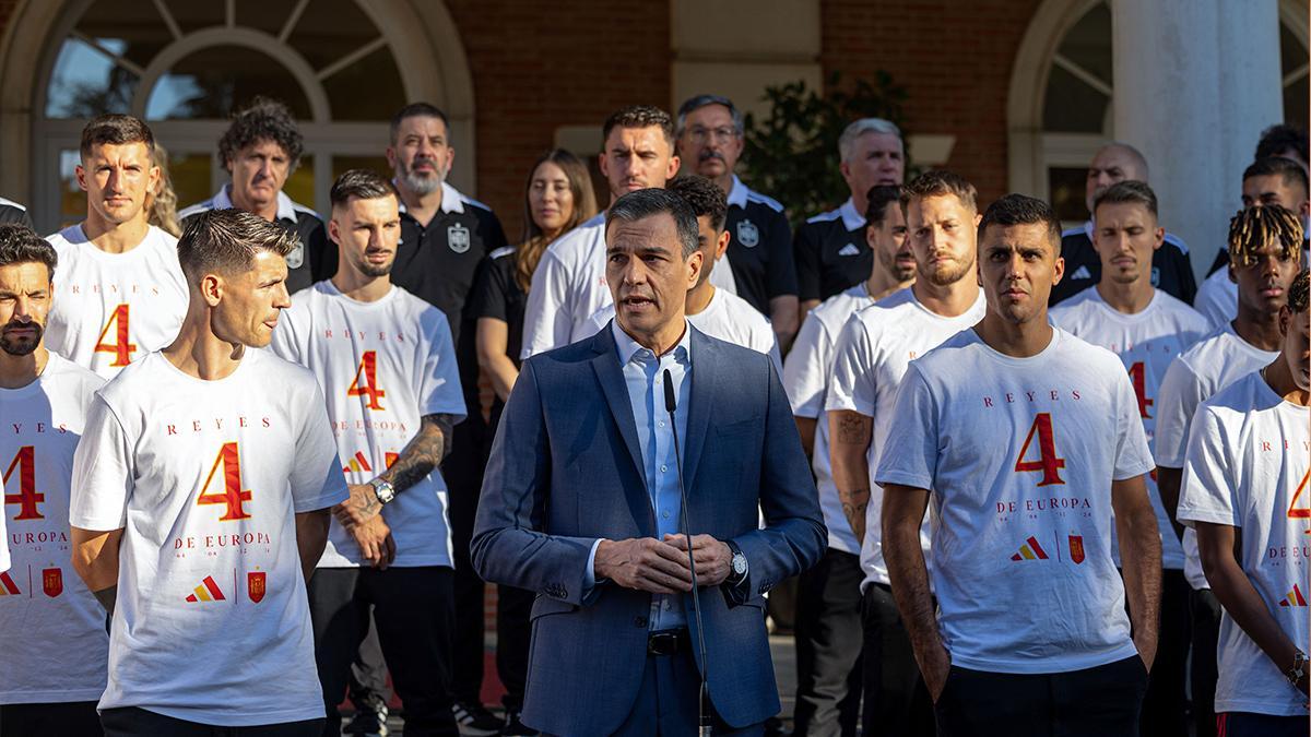 La felicitación de Pedro Sánchez a la selección española por la Eurocopa