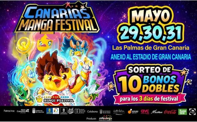 El Canarias Manga Festival se celebrará del 29 al 31 de mayo en Las Palmas de Gran Canaria y LA PROVINCIA sortea 10 bonos dobles para disfrutar de los tres días del evento.