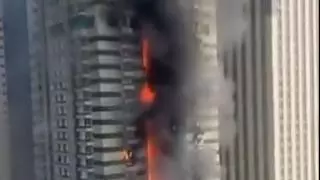 Evacuan a dos alicantinos en un incendio en un rascacielos de Dubái