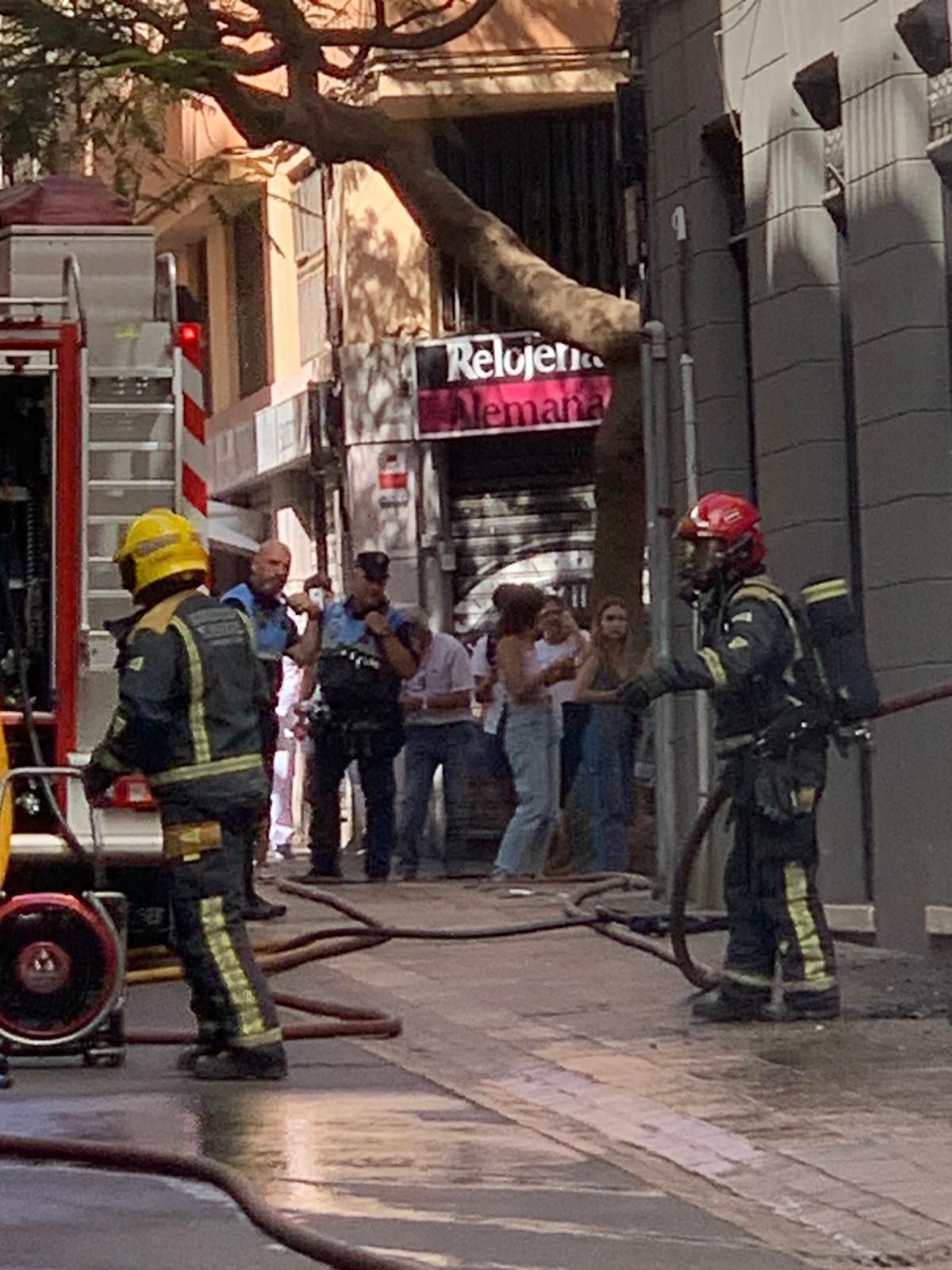 Incendio en la calle Primo de Rivera