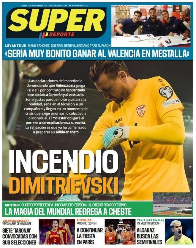 Estas son las portadas de la prensa deportiva de hoy