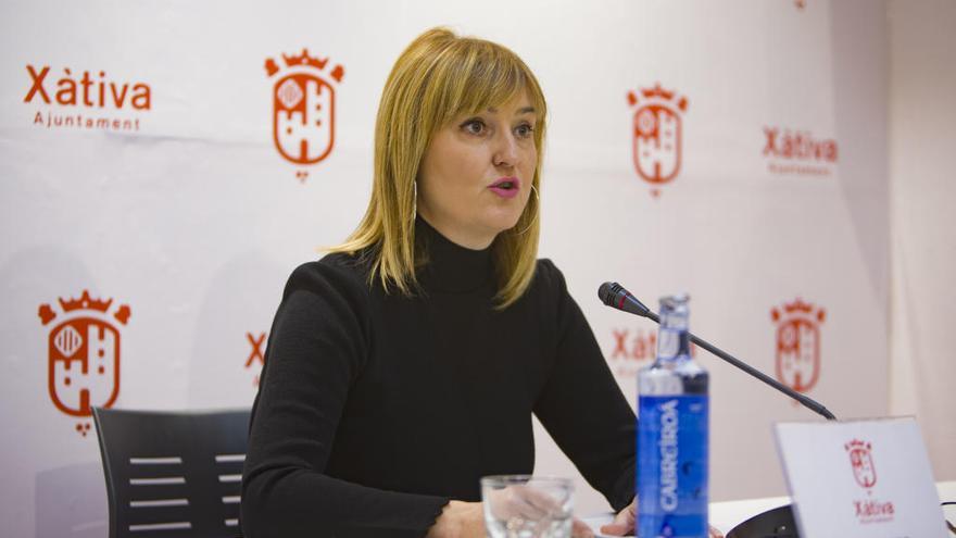 Xelo Angulo, directora general de Cooperación, ayer durante su comparecencia.