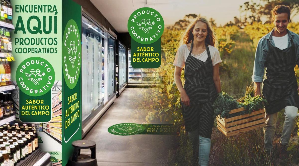 El nuevo sello Producto Cooperativa certifica y visibiliza los productos de las cooperativas en los lineales de supermercados y tiendas.