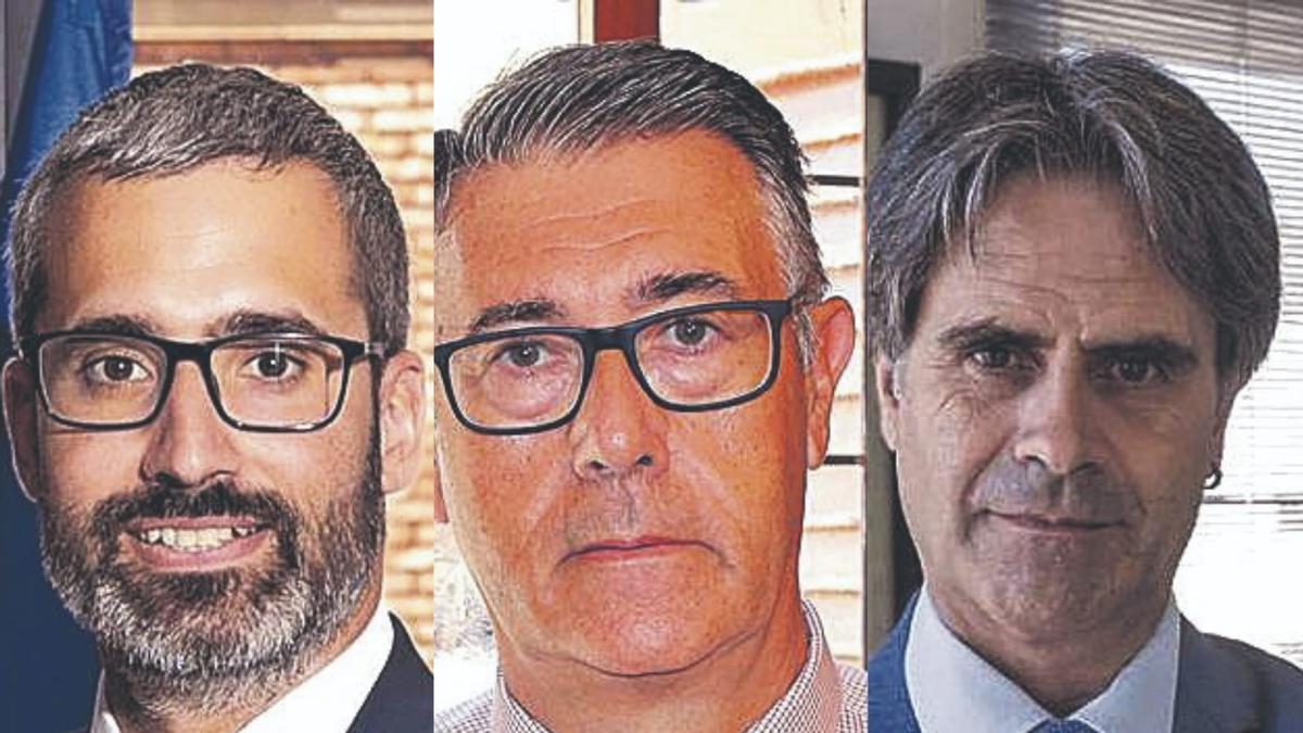 Francisco Lucas, Mario Urrea y Juan Cascales