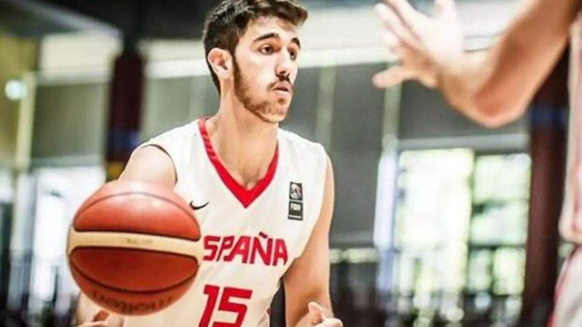 Ignacio Rosa, en un partido con la Selección Española.