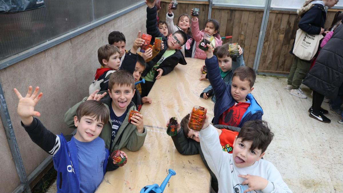 Participantes en el campamento de VigoNatura.