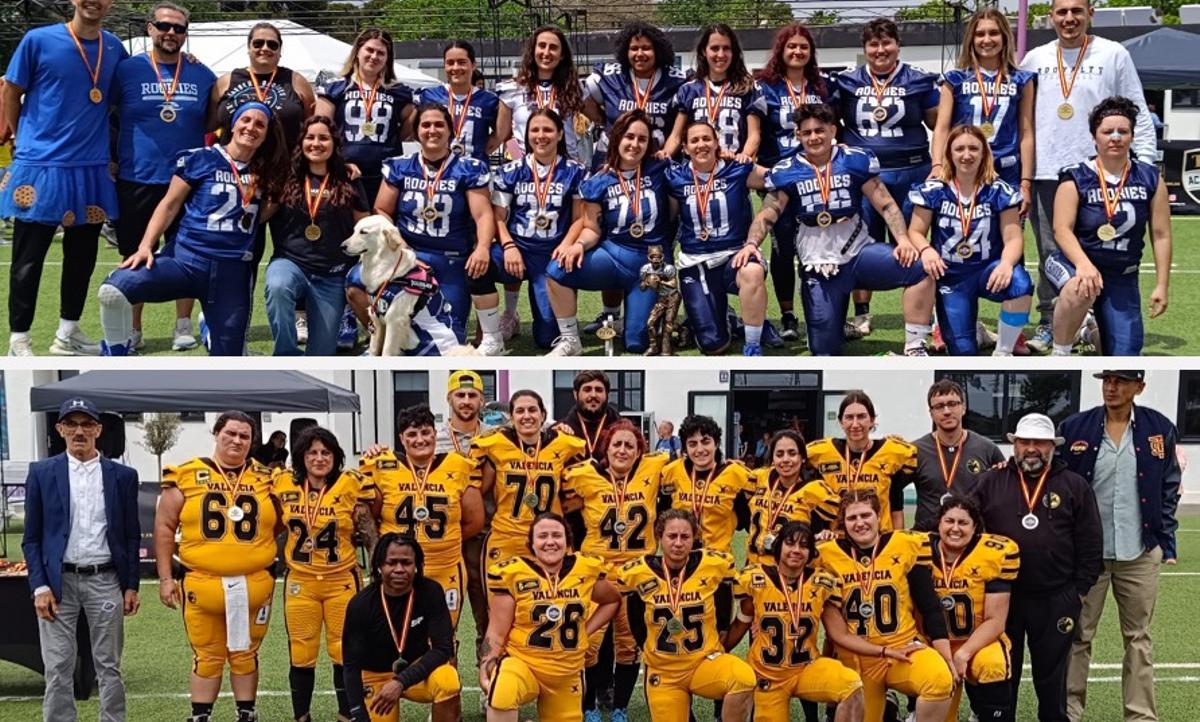 Protagonistas de la final de la LNFA Femenina.