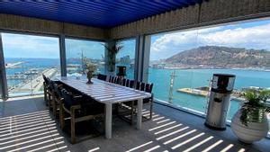 Una de las vistas del restaurante Azul Rooftop Barceloneta.