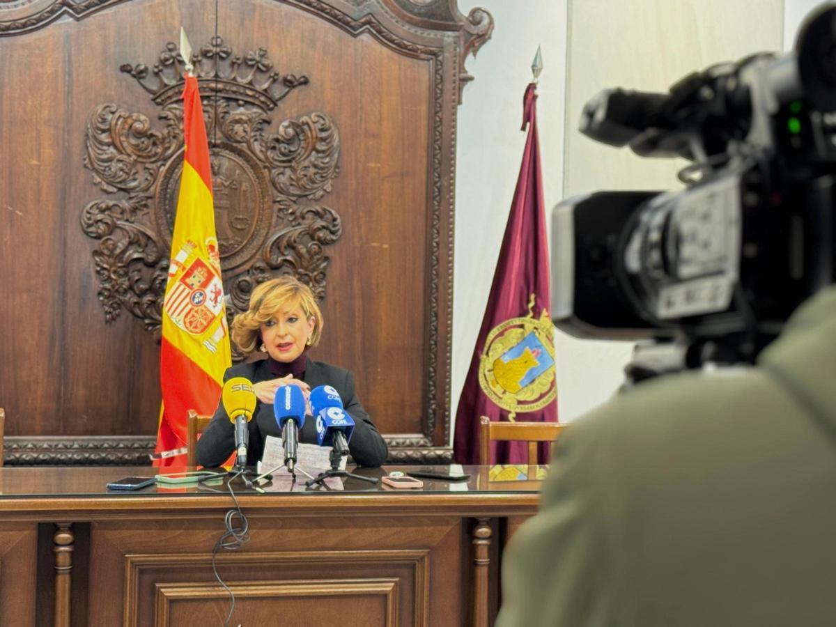 Belén Pérez, durante su comparecencia de este martes.