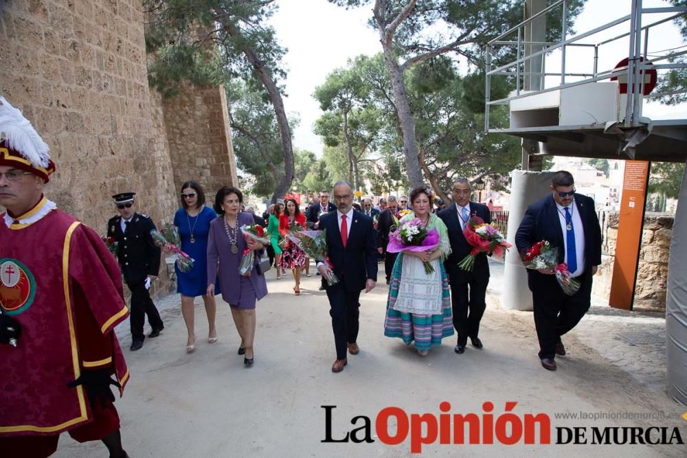 Ofrenda de flores en Caravaca