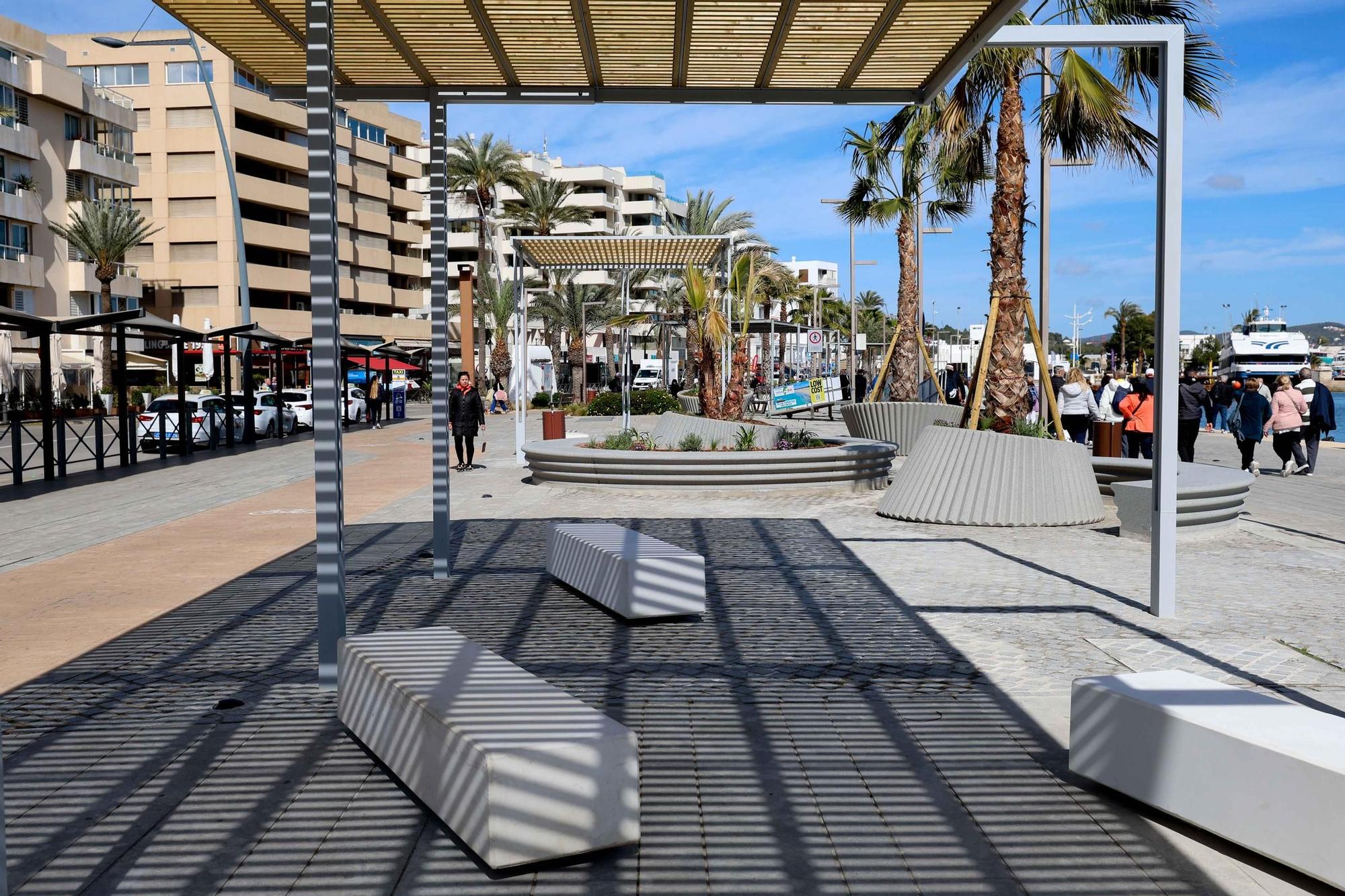 El puerto de Ibiza estrena zona ajardinada