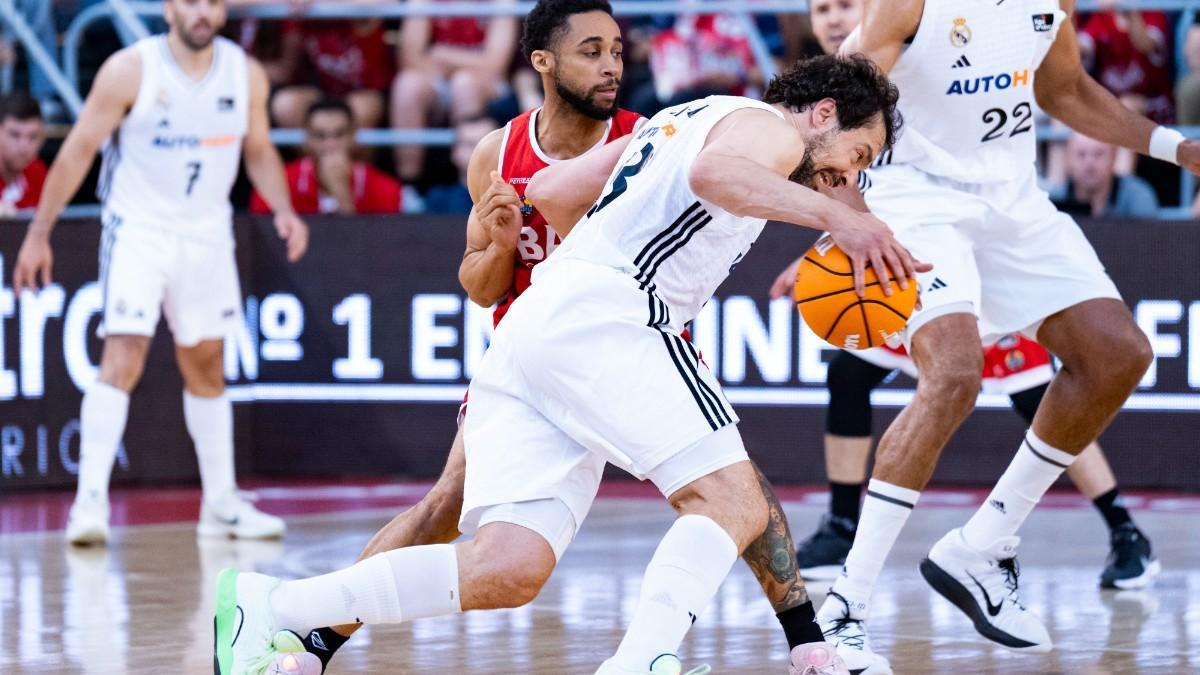 El base español Sergio Llull, en el partido ante Baxi Manresa