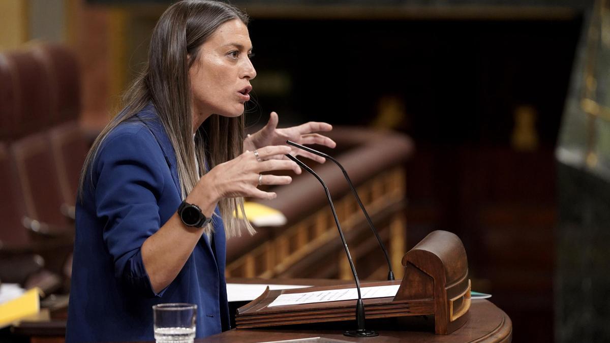 Miriam Nogueras, Junts, en el Congreso de los Diputados.