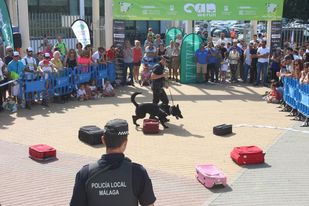 El Parque Huelin ha acogido la primera edición de un evento destinado a las mascotas y a sus dueños, con carreras en diversas categorías, actividades gratuitas y numerosos stands