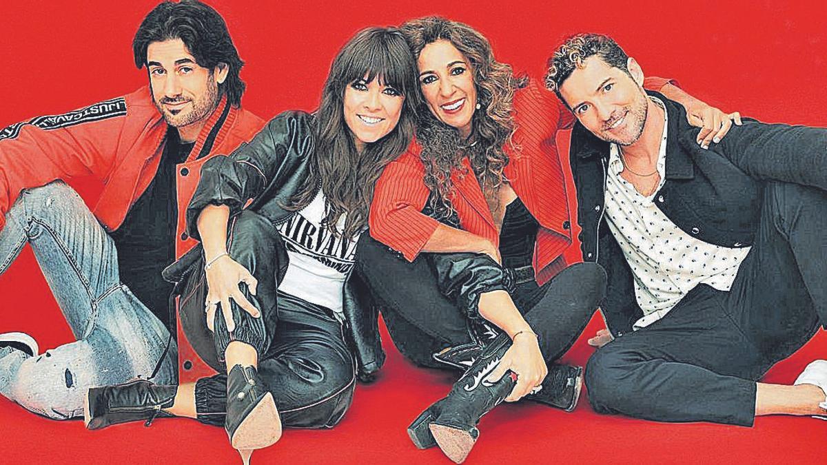 Melendi, Vanesa Martín, Rosario Flores y David Bisbal, los ‘coaches’ de ‘La voz kids’. |   // ANTENA 3