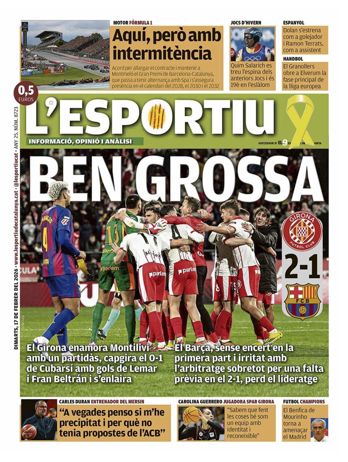 Estas son las portadas de la prensa deportiva de hoy
