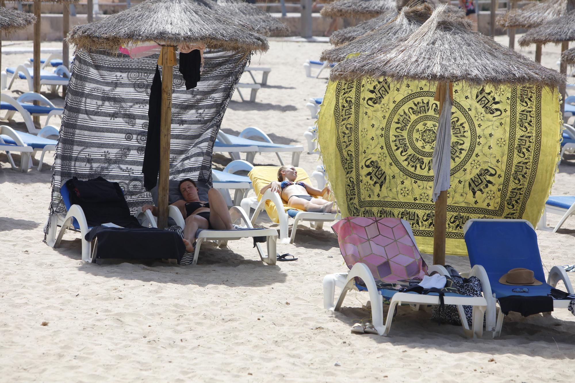 Sommer in Peguera: So genießen die Mallorca-Urlauber das Leben am beliebten Badestrand