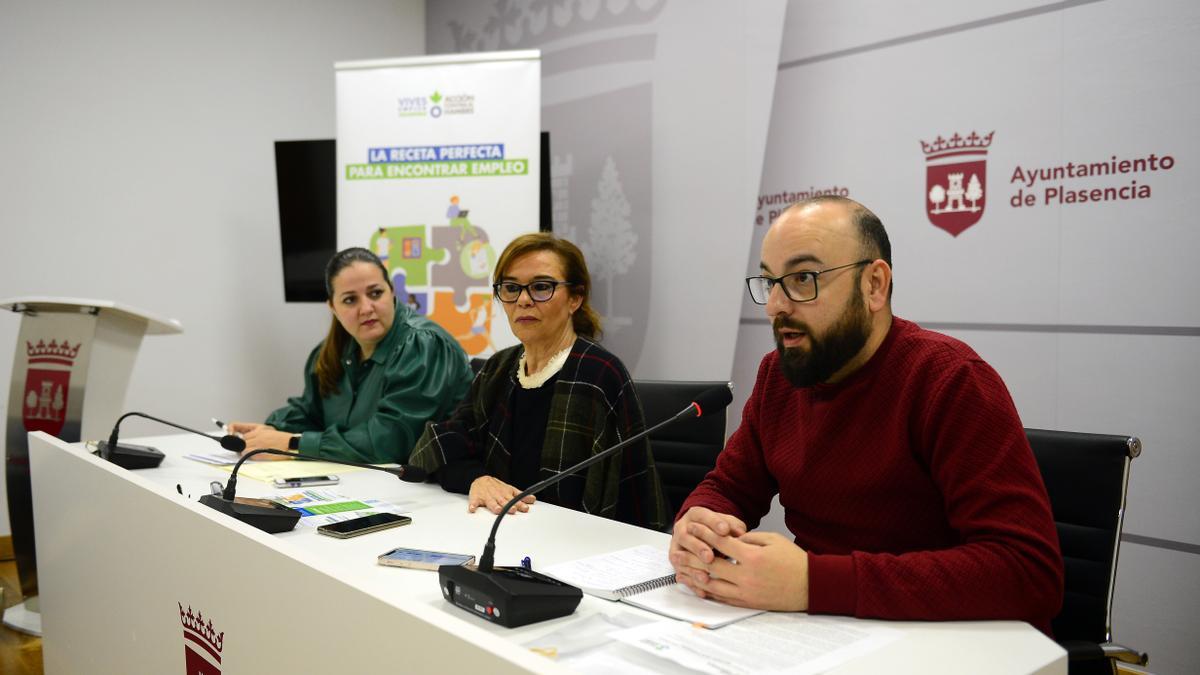 Presentación del programa 'Vives emplea saludable', en Plasencia.