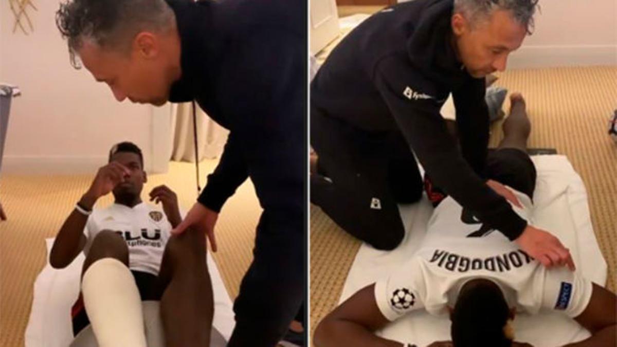 Pogba se recupera de su lesión con la camiseta del Valencia