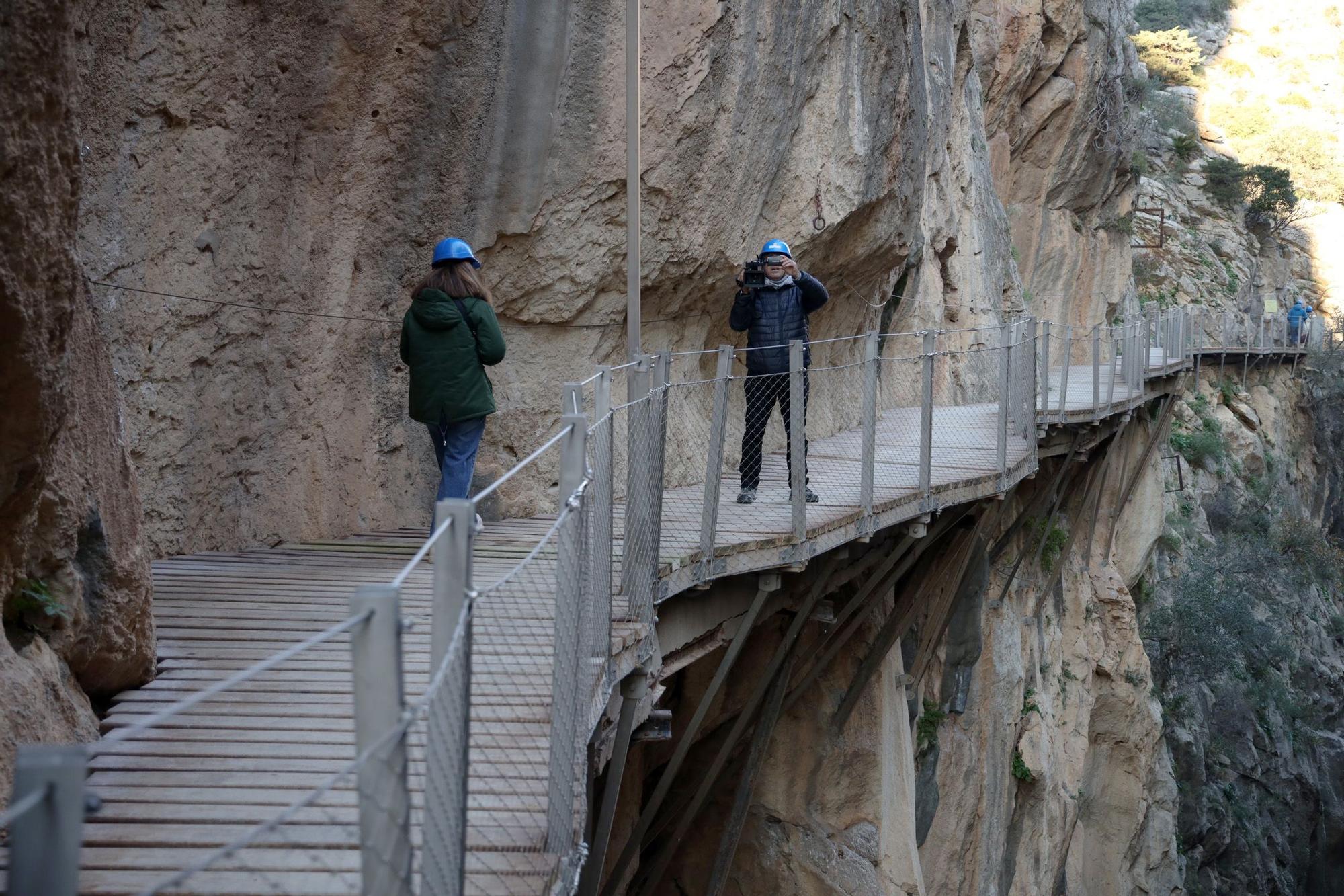 El Caminito del Rey reabre mañana su recorrido habitual tras los daños por los desprendimientos