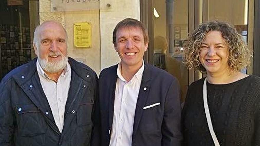 Amelló, en una visita a la Fundació Josep Pla i a l&#039;escola de música de Palafrugell.