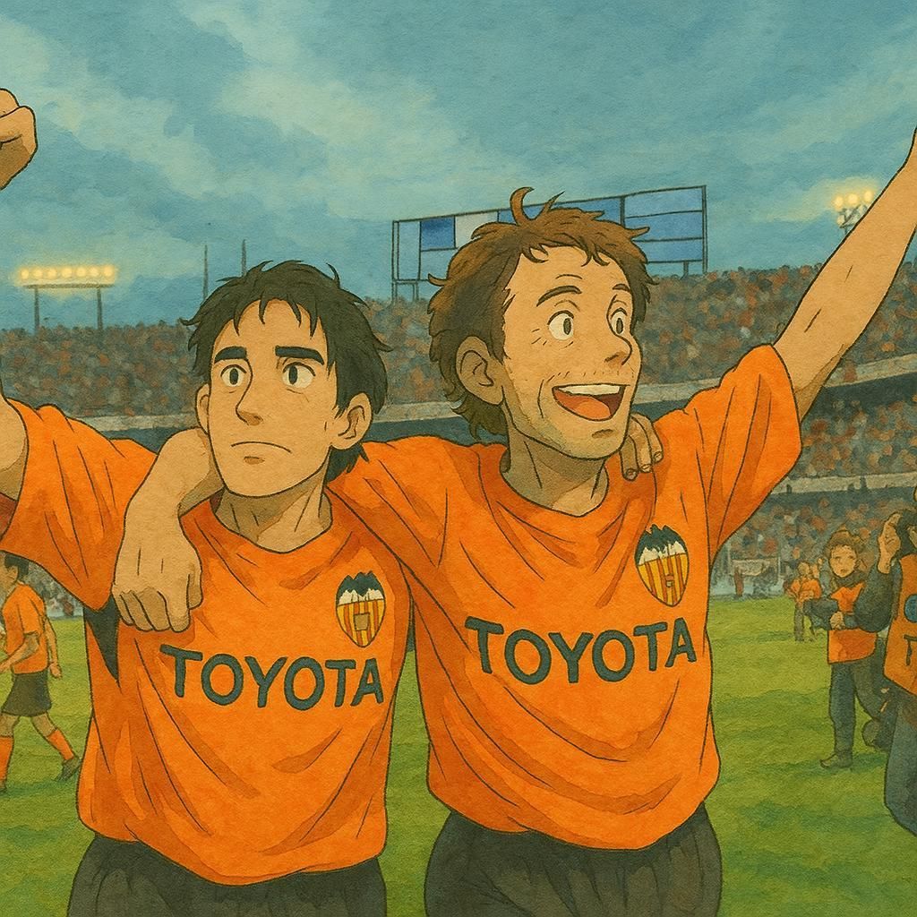El Valencia del doblete, un equipo de dibujos animados