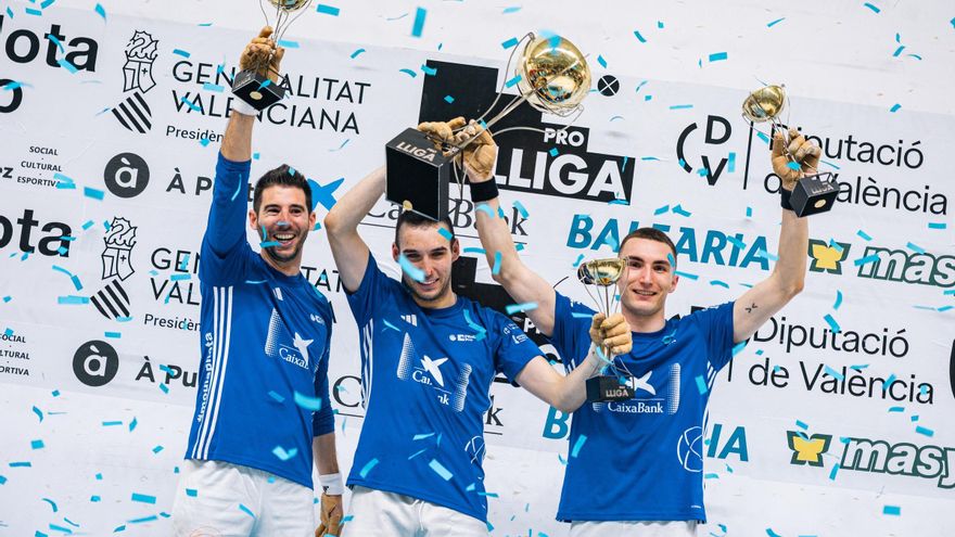Iván, Lorja i Ricardet s&#039;alcen amb el títol de la Lliga CaixaBank de raspall Pro1