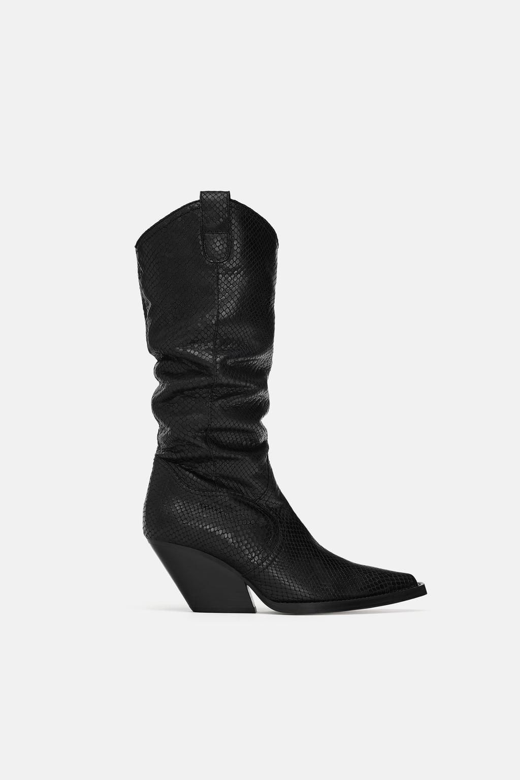 Botas cowboy negras de Zara