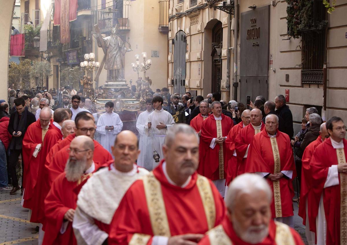 Procesión de San Vicente Mártir en València.