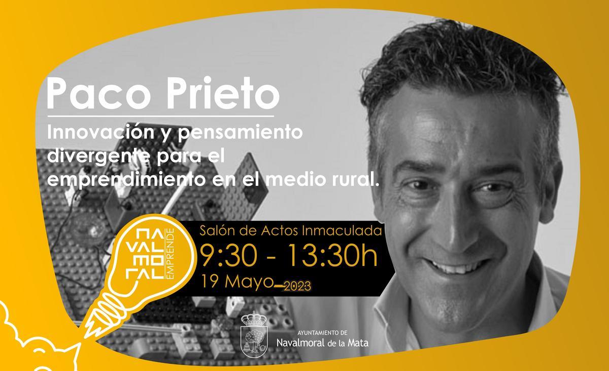 El Taller de Innovación de Paco Prieto será el próximo 19 de mayo.