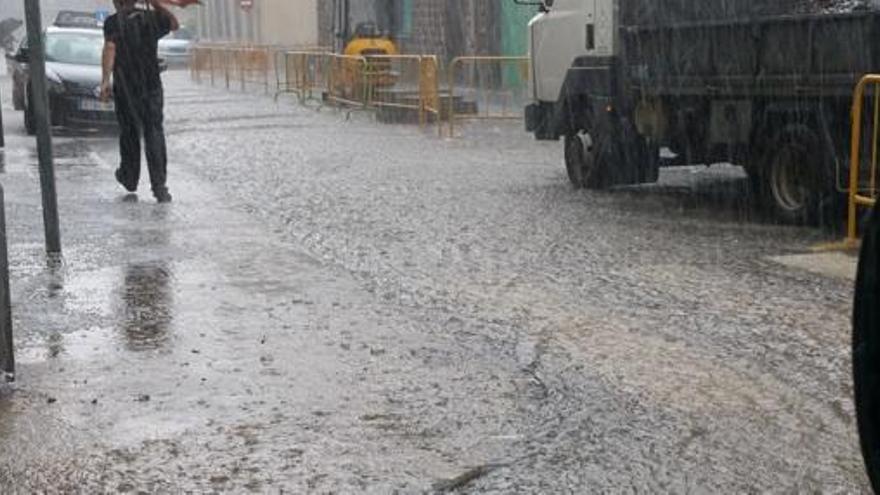 Xàfec torrencial a Olot