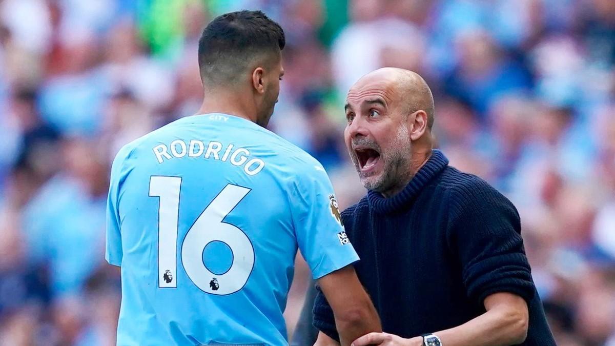 Guardiola con Rodri