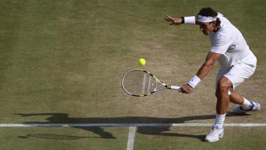 Rafa Nadal en Wimbledon.