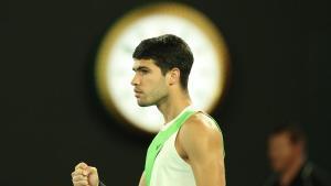 01/02/2026 February 1, 2026, Melbourne, Victoria, Australia: CARLOS ALCARAZ of Spain during the match against N. Djokovic of Serbia in the final of Australian Open, Melbourne, Australia.,Image: 1071130727, License: Rights-managed, Restrictions: , Model Release: no, Credit line: Marcin Cholewinski / Zuma Press / ContactoPhoto Editorial licence valid only for Spain and 3 MONTHS from the date of the image, then delete it from your archive. For non-editorial and non-licensed use, please contact EUROPA PRESS. DEPORTES Marcin Cholewinski / Zuma Press / ContactoPhoto