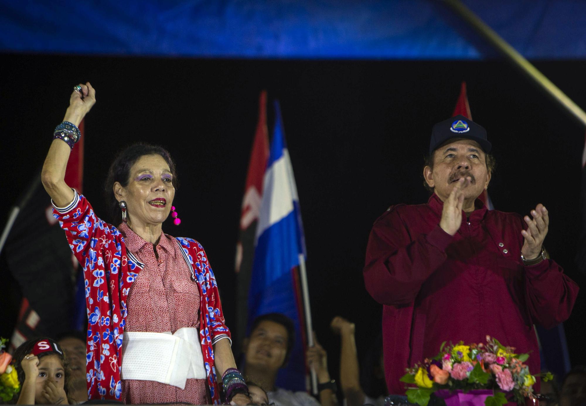 Daniel Ortega y su esposa, Rosario Murillo, en una imagen de archivo.