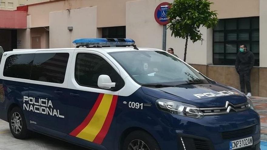 Furgón policial de la Comisaría de Fuengirola.