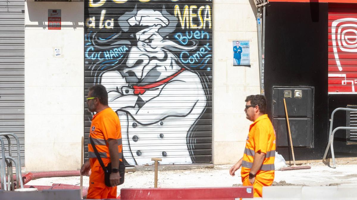 Nuevo retraso en la finalización de las obras en el eje avenida de Jijona con Maestro Alonso de Alicante