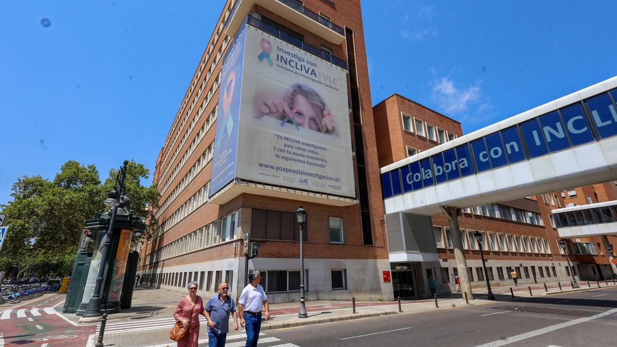 Fachada del hospital Clínico, centro de referencia de la macroárea Valencia Norte.