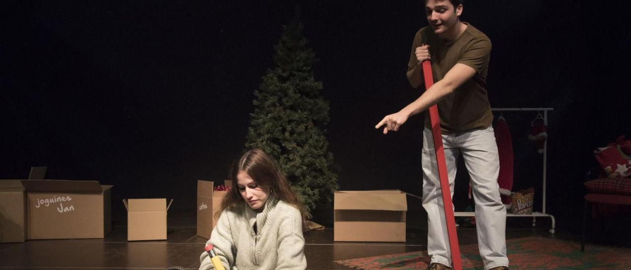 Núria Masip i Max Navarro debuten avui en el paper del Jan i la Júlia a l’espectacle «El meu primer Nadal al Kursaal» | MIREIA ARSO