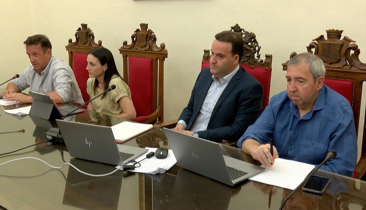 El alcalde, en un momento del pleno.