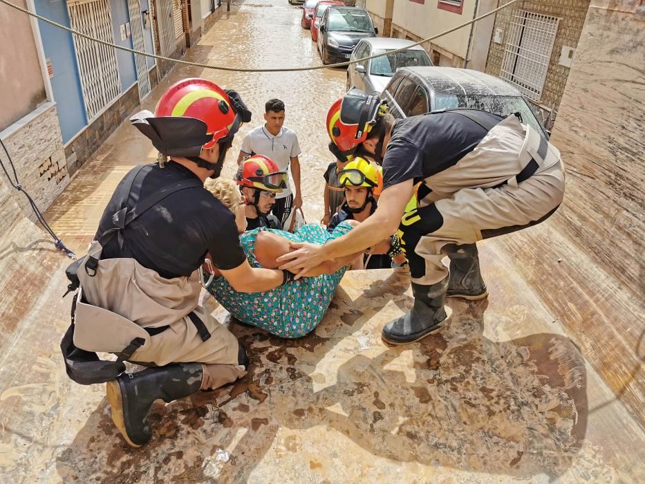 Gota fría en Los Alcázares: Inundaciones, rescates y destrozos