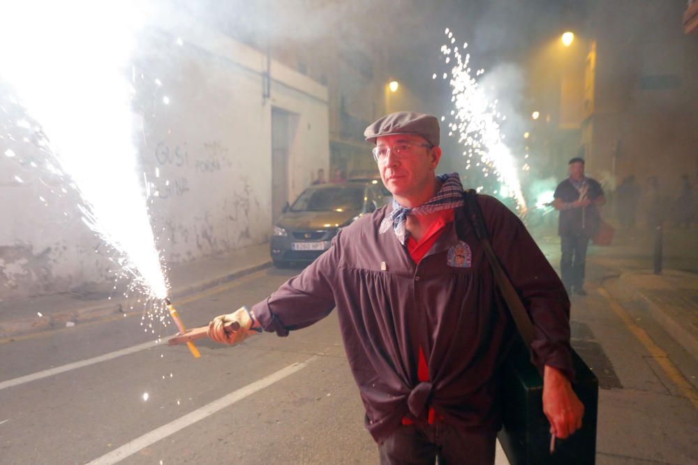 Instante de la Passejà de Sant Onofre celebrada el sábado por la noche en Quart de Poblet.