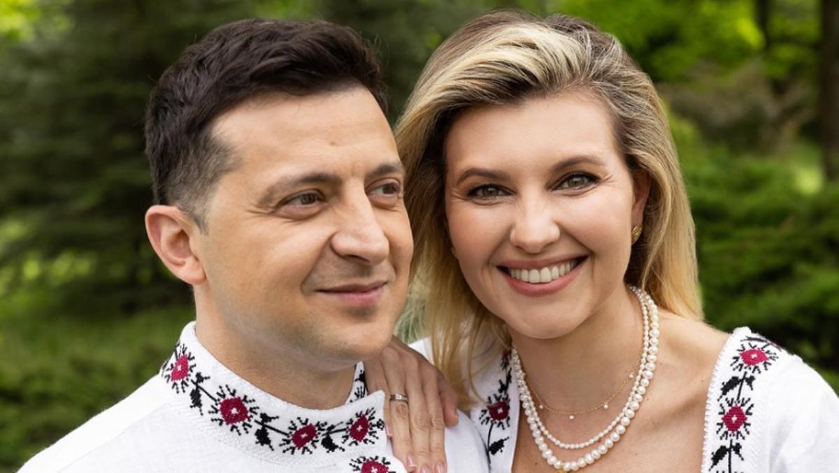 Olena Zelenska, junto a su marido, Volodímir Zelinski, en una imagen compartida en su Instagram.