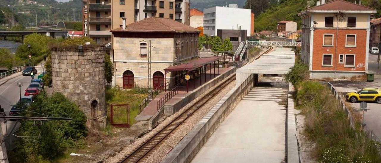 Una de las zonas en las que se instalará la superestructura ferroviaria, en uno de los accesos al túnel.