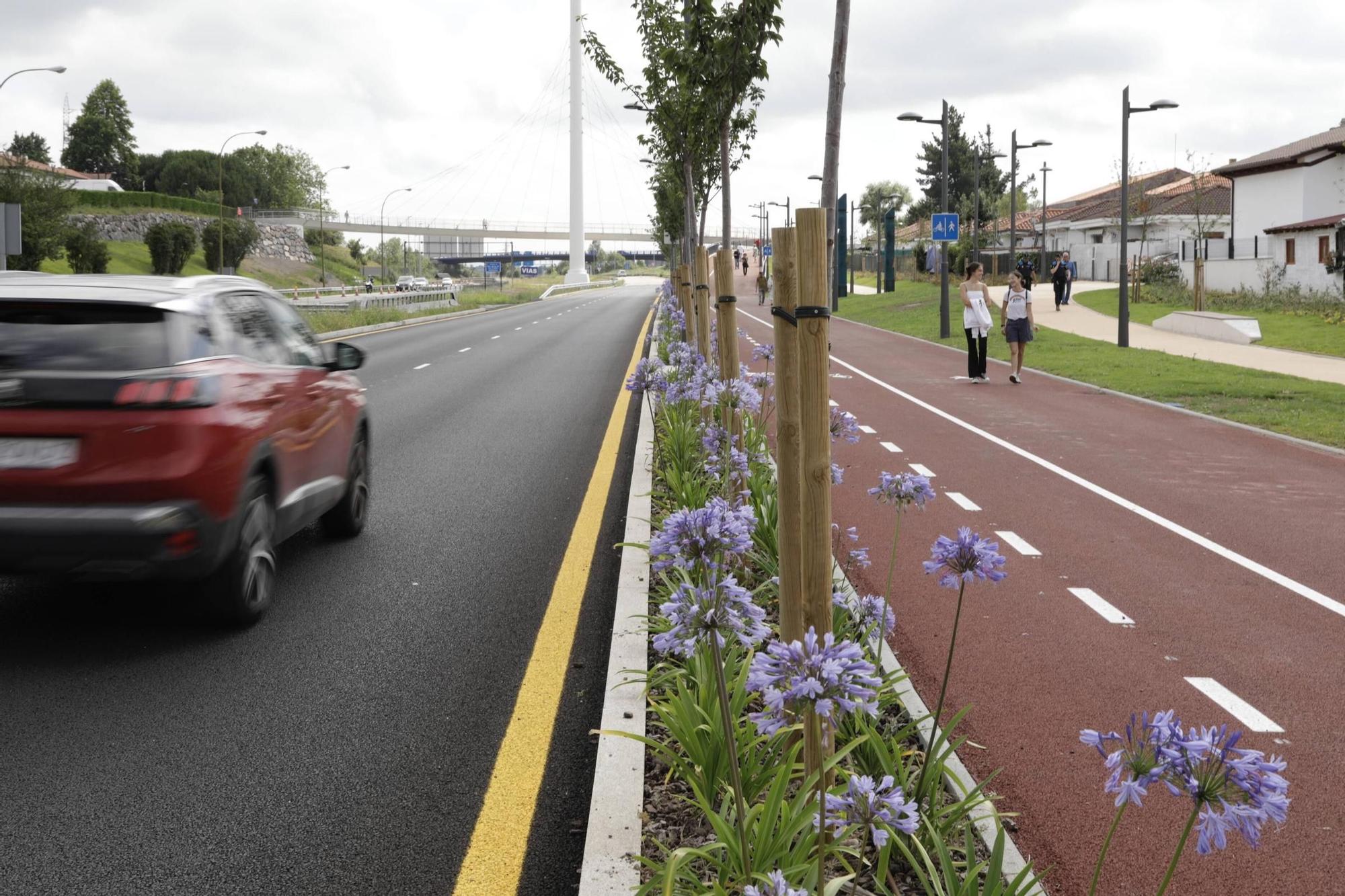 Inauguración del parque lineal de entrada a Oviedo por la "Y"